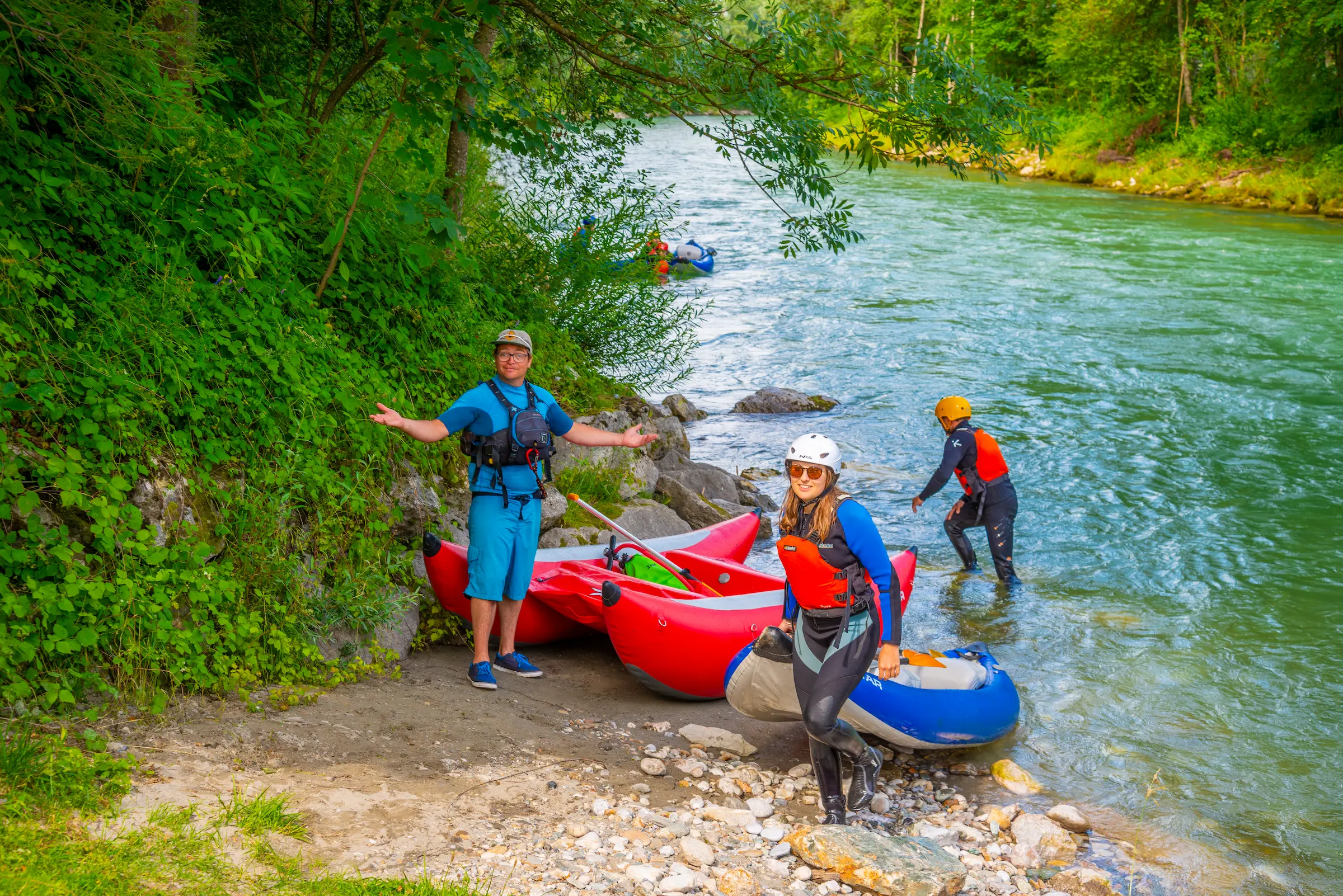 Travesía fluvial en el valle del Enns