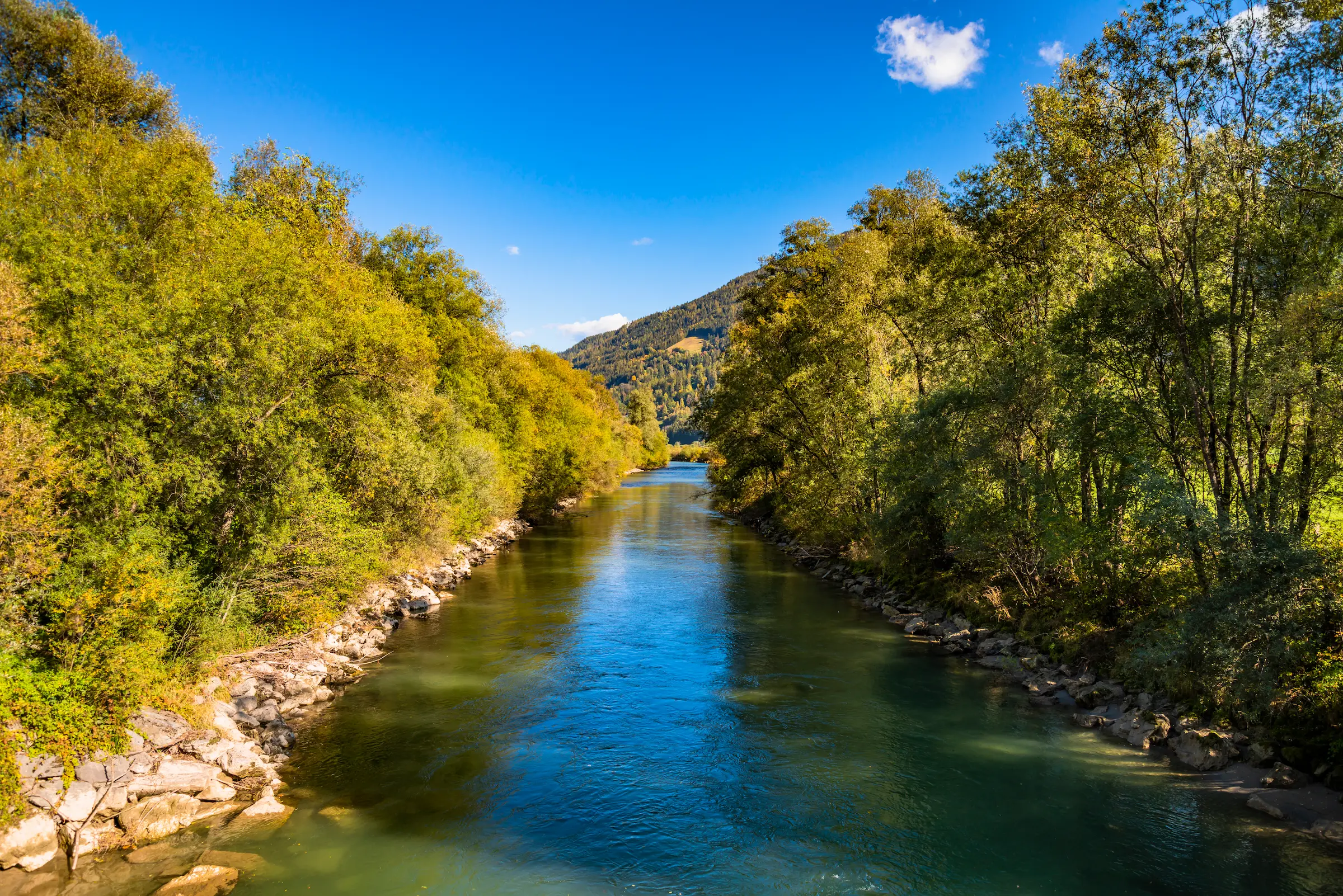 Kajak auf der Enns